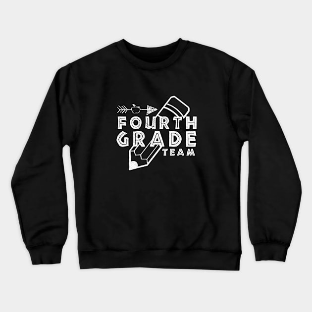 team 4th grade back to school teacher gift Crewneck Sweatshirt by mohazain